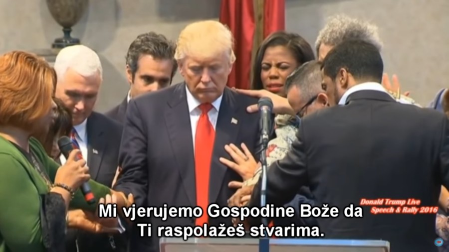 Donald Trump molitva