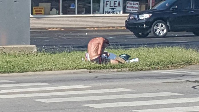 beskućnik na ulici
