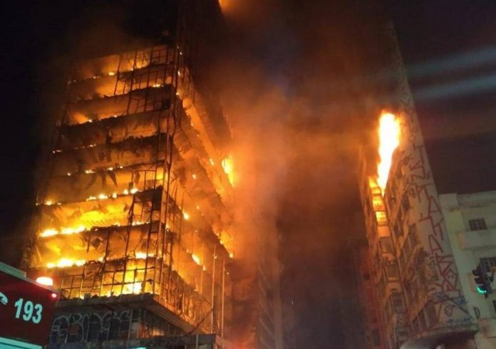 Sao Paolo požar neboder Sao Paolo požar neboder