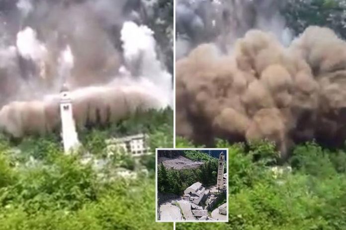golemo klizište se zaustavilo pred crkvom