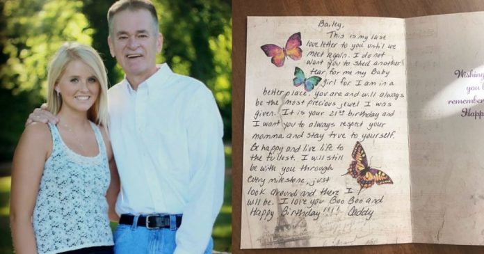 Djevojka za 21. rođendan dobila poruku od oca koji je umro prije 5 godina