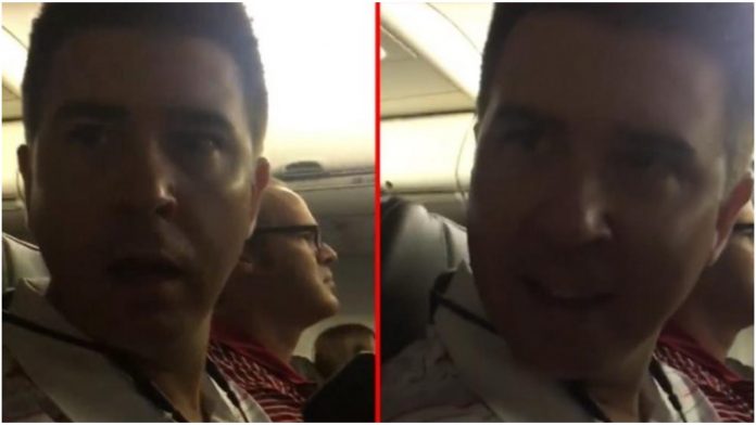 Pilot aviona je preko razglasa izgovorio njegovo ime