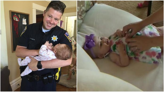 Policajac posvojio bebu od jedne beskućnice