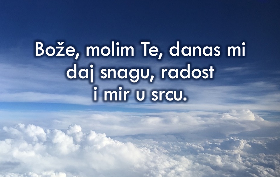 Molitva na početku dana