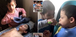 Dječak s Downovim sindromom pomaže u brizi oko svoja tri brata invalida