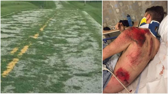 Ostaci pokošene trave na cesti Ostaci pokošene trave na cesti mogu biti pogubni za motocikliste