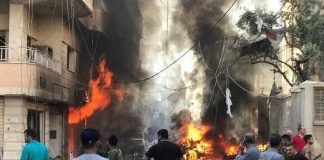 bombardirana crkva sirija