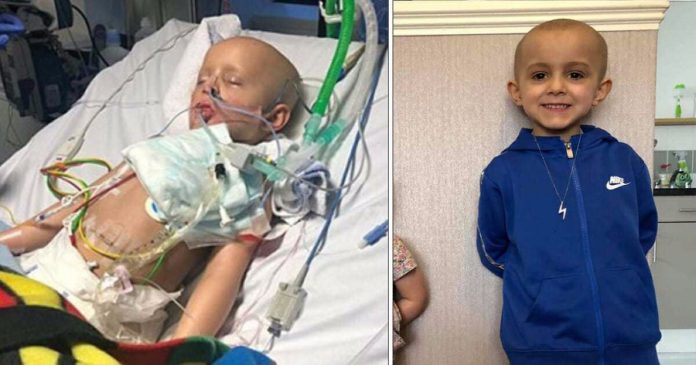 Dječak (5) pobijedio rak koji mu se proširio po cijelom tijelu Dječak (5) pobijedio rak koji mu se proširio po cijelom tijelu