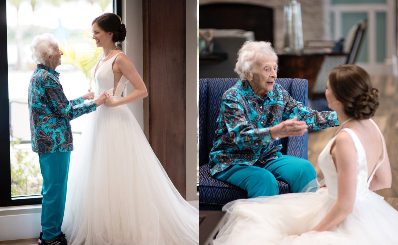 Posjetila je baku u vjenčanici kako bi joj ispunila posljednju želju
