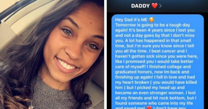 Slala je poruke preminulom ocu, nakon 4 godine dobila je odgovor