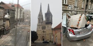Nezapamćeni potresi u Zagrebu, otpao vrh katedrale