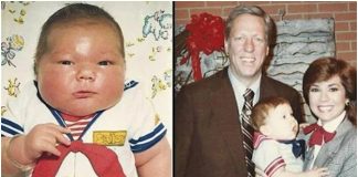 Beba je imala 7,3 kg kada je rođena, a ovako izgleda 37 godina kasnije
