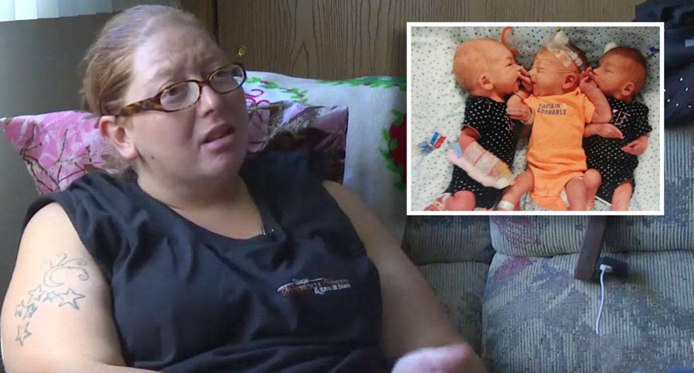 Woman thought she had kidney stones, but it was triplets!