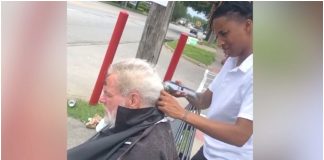 Beskućnik je zamolio frizerku da ga ošiša