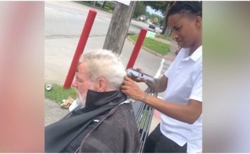 Beskućnik je zamolio frizerku da ga ošiša