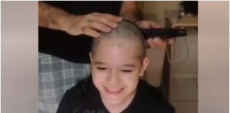 Dječak obrijao glavu
