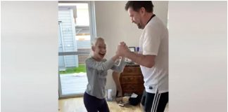 Djevojčica cerebralnom paralizom zaplesala s tatom