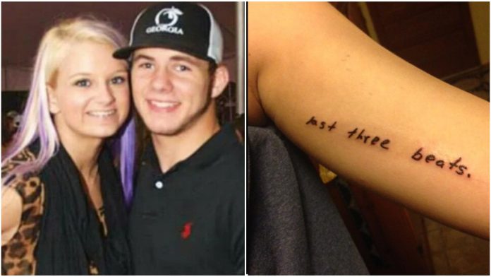 U trenu je izgubila svoju ljubav, a tri riječi koje joj je napisao je tetovirala na ruku