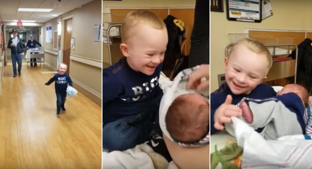 Dječak s Downovim sindromom prvi put vidio brata