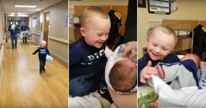 Dječak s Downovim sindromom prvi put vidio brata