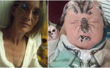 Bebino tijelo zamrzivač majka sotonistička fotografija