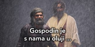 Isus s nama u oluji