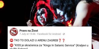 Zagrebačka arena sotonisti KISS