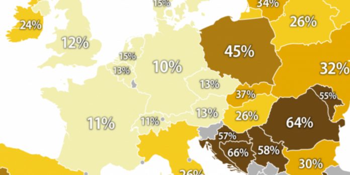 Europa karta vjera u Boga