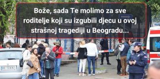 Molitva za roditelje koji su izgubili djecu u Beogradu