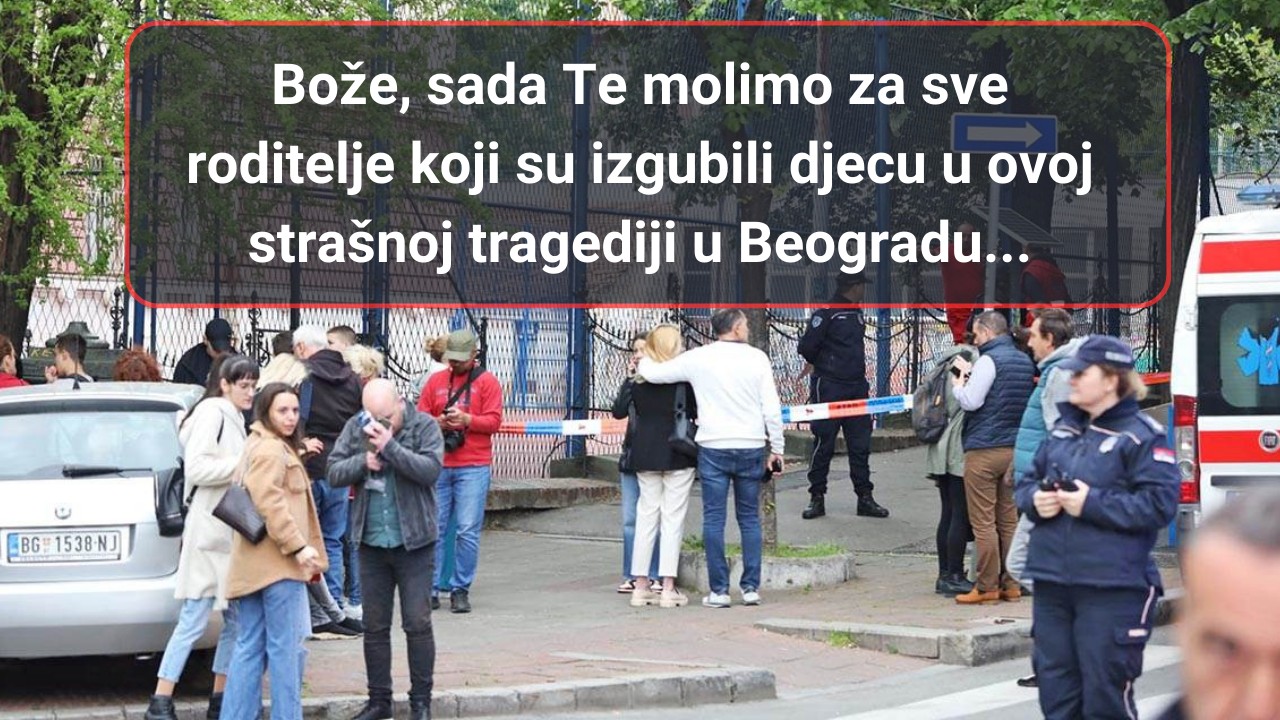 Molitva za roditelje koji su izgubili djecu u Beogradu