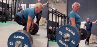 80-godišnjak diže 150 kilograma zbog jednog važnog razloga