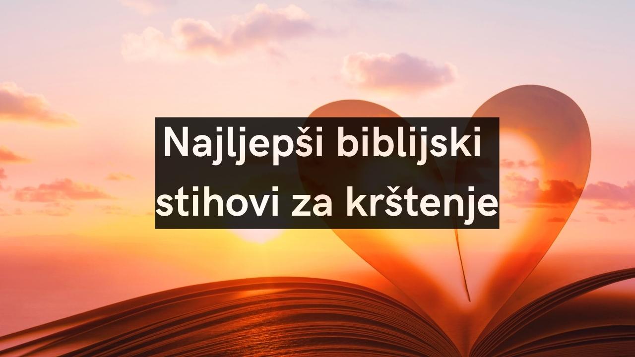 Biblijski stihovi za krštenje