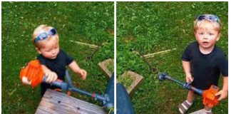 Video u kojem dječačić kosi travu daje lekciju svima nama