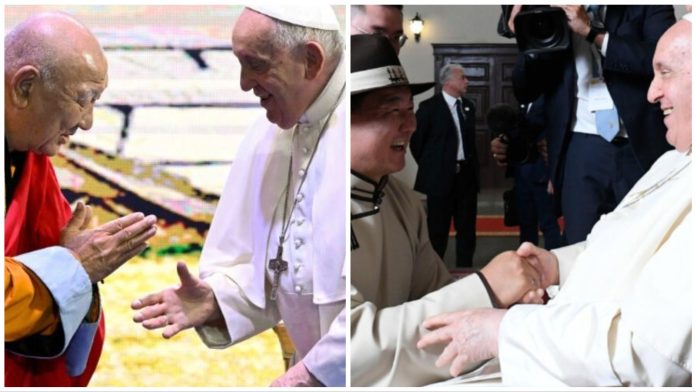 Papa Franjo pozvao budiste, muslimane i šamane da promiču svoje religije tijekom događaja u Mongoliji