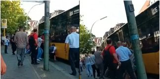 Ljudi podigli autobus i spasili čovjeka