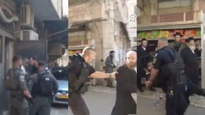 Izraelska policija tuče Židove