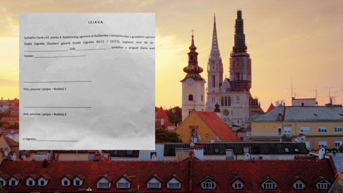 Zagrebački zaposlenici dobili obrazac za pristanak koji ih je zgrozio