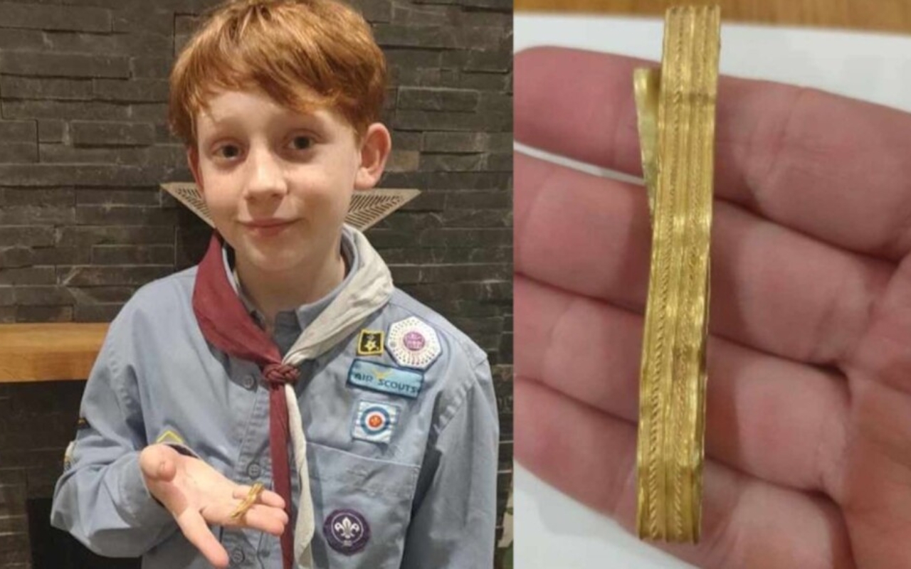 Dječak pronašao rijetku zlatnu rimsku narukvicu iz Isusovog vremena