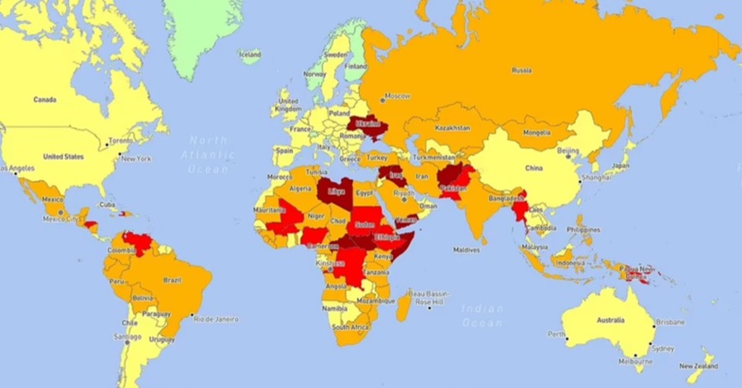 Najopasnije i najsigurnije zemlje za posjetiti u 2024. godini