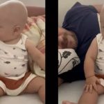 Bebina reakcija na tatino hrkanje