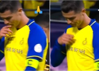 Christiano Ronaldo znak križa