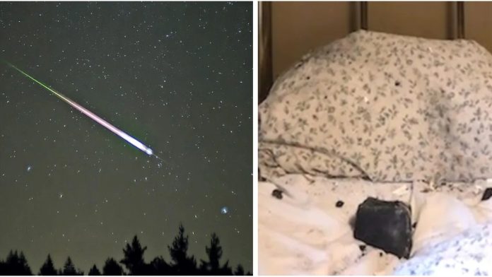 Meteorit pao na ženin krevet