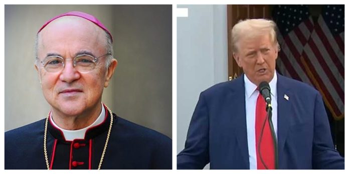 Bivši katolički nadbiskup Vigano podržava Trumpa: Tvrdi da se Harris 