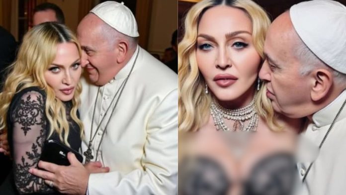 Madonna objavila bizarne fotografije s papom Franjom
