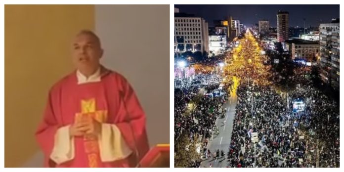 Splitski svećenik podržao prosvjede u Srbiji: 