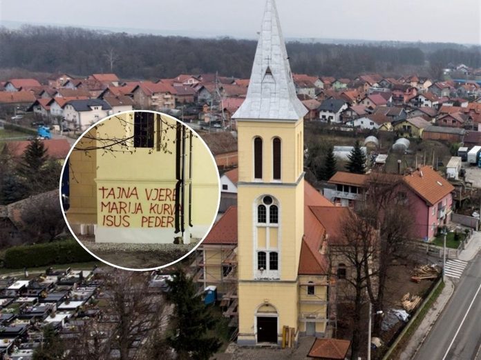 Sramotan grafit na tek obnovljenoj crkvi u Zagrebu: Uvredljive riječi koje će vas šokirati