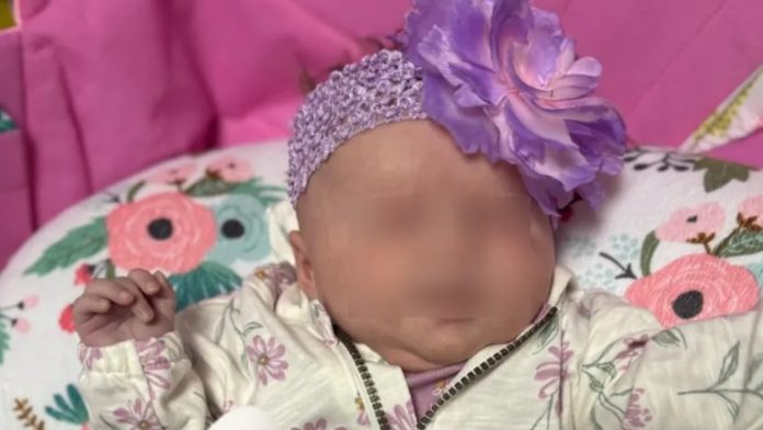 Beba Lucy rođena bez očiju