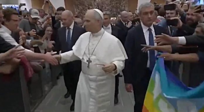 Papa zastava u duginim bojama