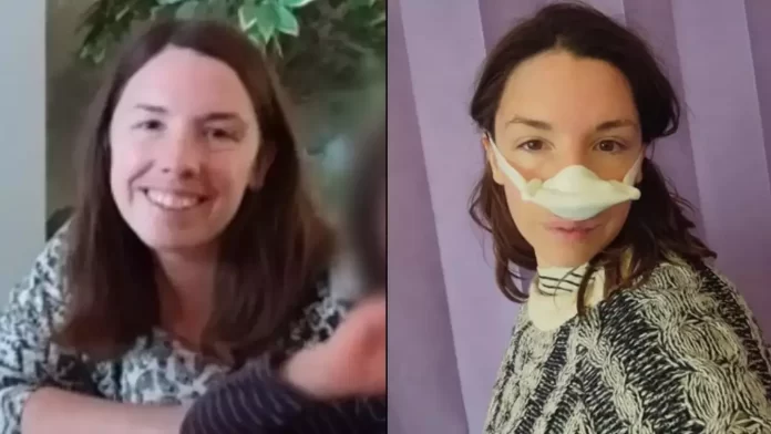Prehlađena žena