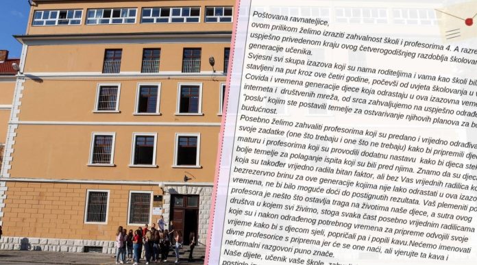 Gimnazija iz Zadra objavila kakvo je pismo dobila od roditelja